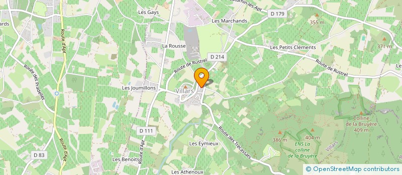 localisation de l'entreprise AJC CONSULTANT LUBERON  VILLARS