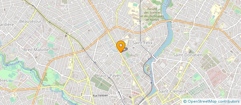 localisation de l'entreprise AJC COUVERTURE à NANTES