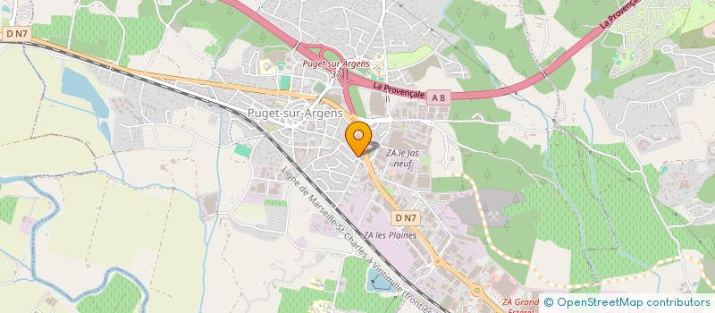 localisation de l'entreprise AJC DEVELOPPEMENT  PUGET-SUR-ARGENS