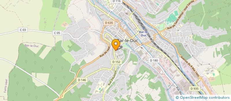 localisation de l'entreprise AJC DIFFUSION SARL à BAR-LE-DUC