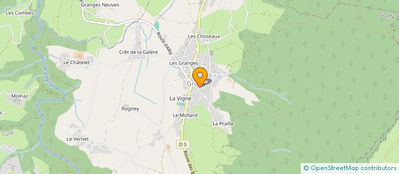 localisation de l'entreprise AJC ECOCONFORT  GRUFFY