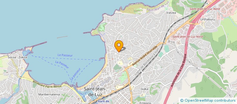 localisation de l'entreprise AJC GESTION à SAINT-JEAN-DE-LUZ