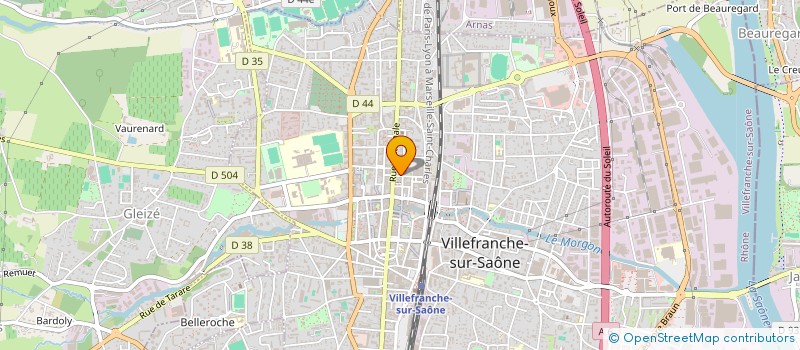 localisation de l'entreprise AJC GOLDEN à VILLEFRANCHE-SUR-SAONE