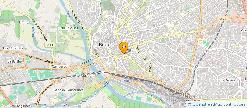 localisation de l'entreprise AJC IMMOBILIER à BEZIERS