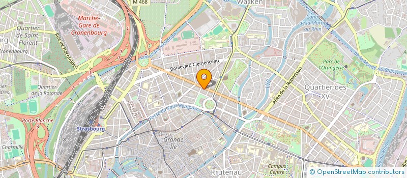 localisation de l'entreprise AJC INVEST  STRASBOURG