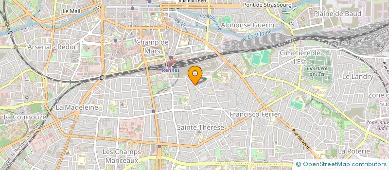 localisation de l'entreprise AJC INVEST  RENNES