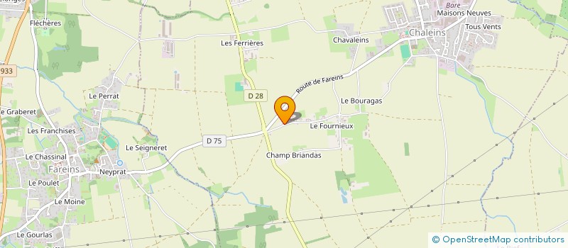 localisation de l'entreprise AJC LEARNING  CHALEINS