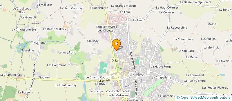localisation de l'entreprise AJC MENUISERIE à MELESSE