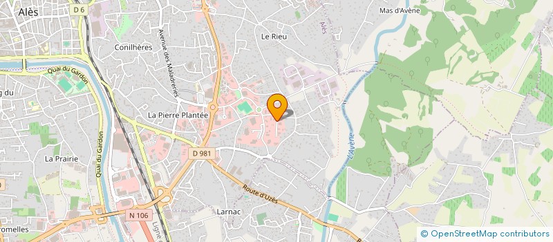 localisation de l'entreprise AJC MENUISERIES à ALES