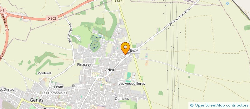 localisation de l'entreprise AJC PLOMBERIE CHAUFFAGE  DECINES-CHARPIEU