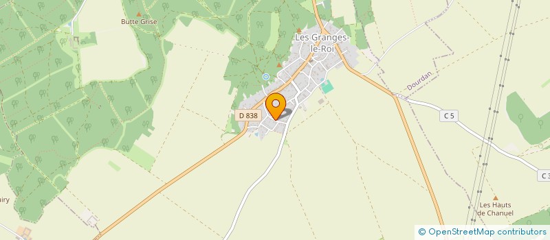 localisation de l'entreprise AJC PLUS à LES GRANGES-LE-ROI
