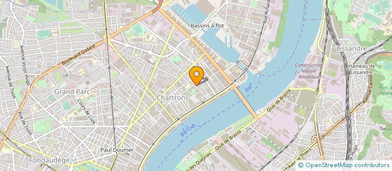 localisation de l'entreprise AJC PRESSE à BORDEAUX