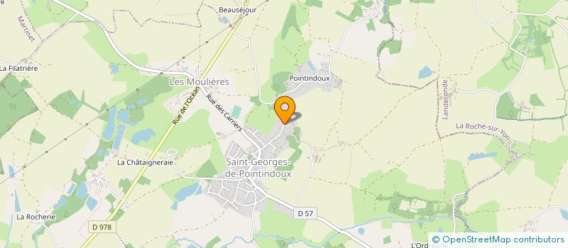 localisation de l'entreprise AJC PRODUCTION  SAINT-GEORGES-DE-POINTINDOUX