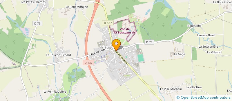 localisation de l'entreprise AJC SAP  PLEUGUENEUC