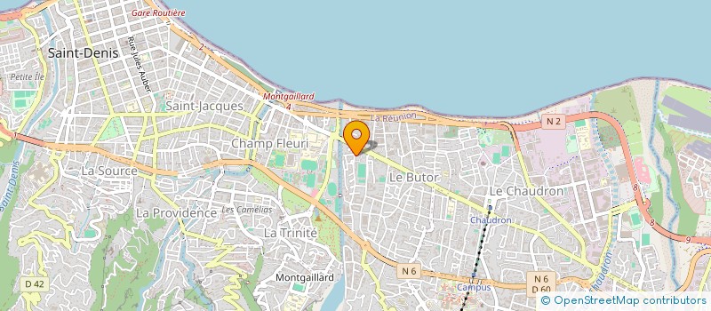 localisation de l'entreprise AJC SARL à SAINT-DENIS