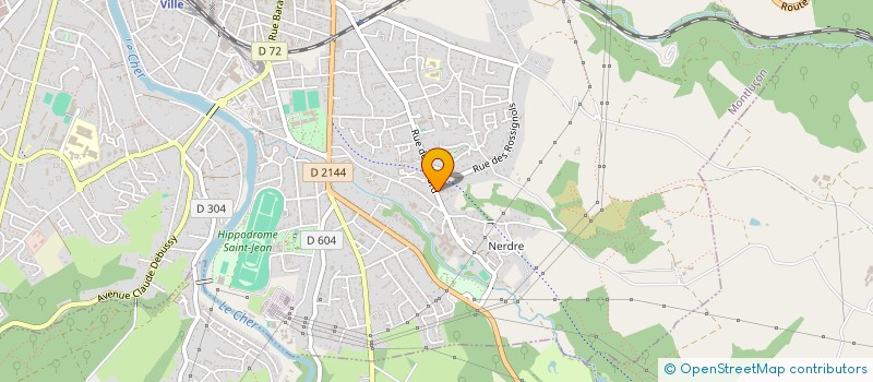 localisation de l'entreprise AJC TECHNOLOGIE à MONTLUCON