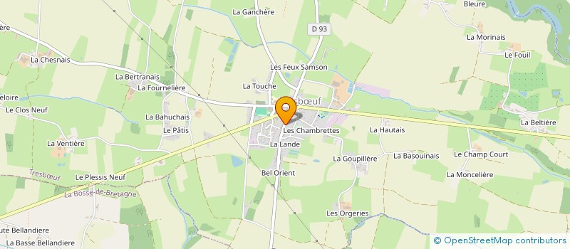 localisation de l'entreprise AJC TRANS à TRESBŒUF