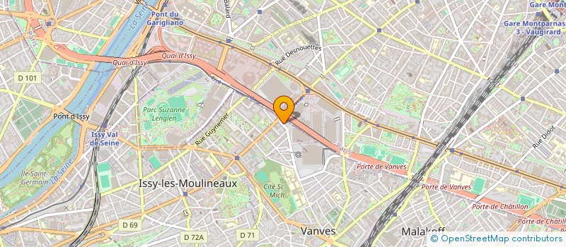 localisation de l'entreprise AJC VOLETS à ISSY-LES-MOULINEAUX