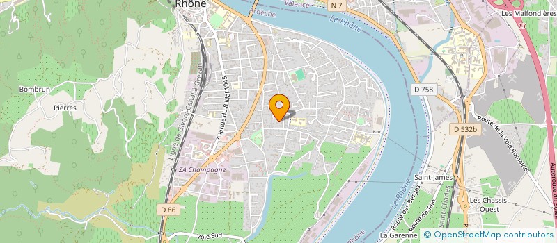 localisation de l'entreprise AJCA à TOURNON-SUR-RHONE