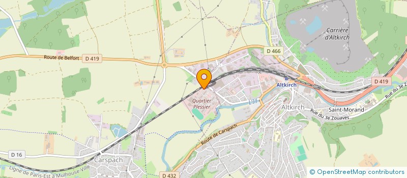 localisation de l'entreprise AJCC  ALTKIRCH