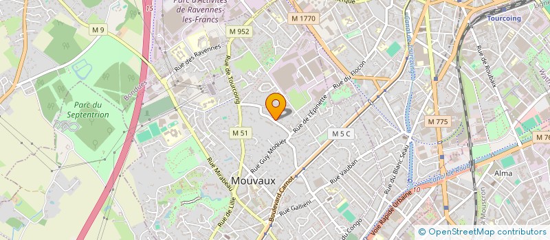 localisation de l'entreprise AJCD à MOUVAUX