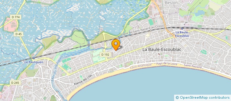 localisation de l'entreprise AJCD à LA BAULE-ESCOUBLAC