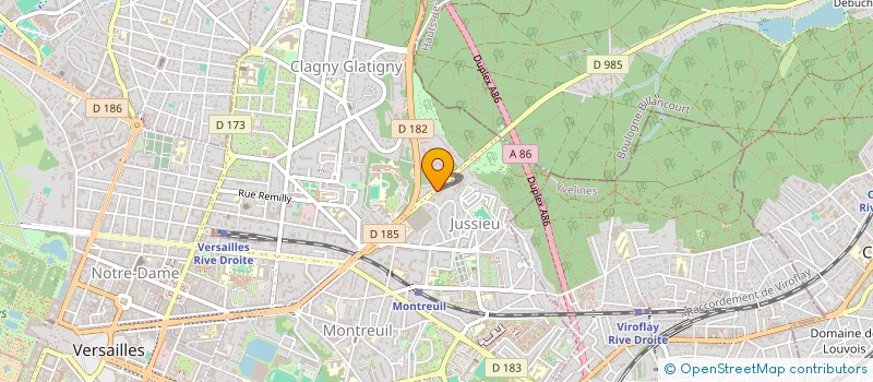 localisation de l'entreprise AJCM à VERSAILLES