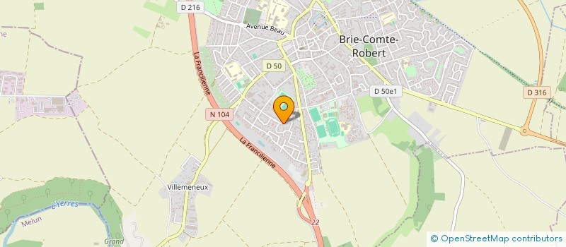 localisation de l'entreprise AJCOURSES à BRIE-COMTE-ROBERT