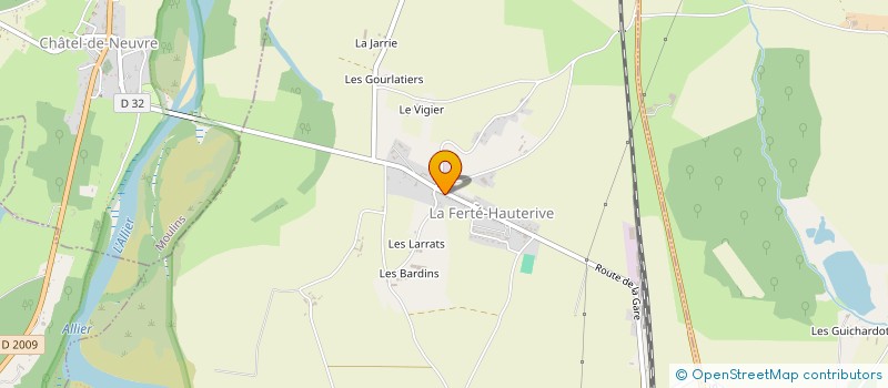localisation de l'entreprise AJCP OWCE à LA FERTE-HAUTERIVE
