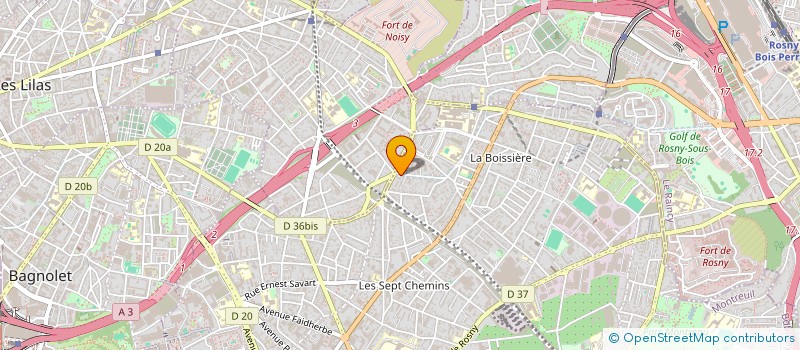 localisation de l'entreprise AJCUTF à MONTREUIL