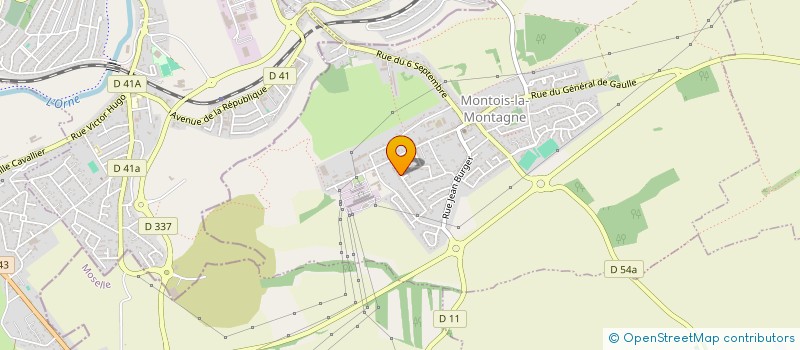 localisation de l'entreprise AJCV  MONTOIS-LA-MONTAGNE