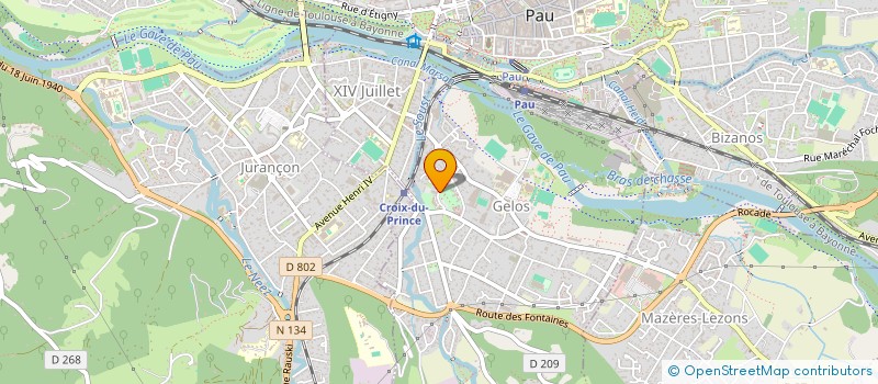 localisation de l'entreprise AJD  GELOS