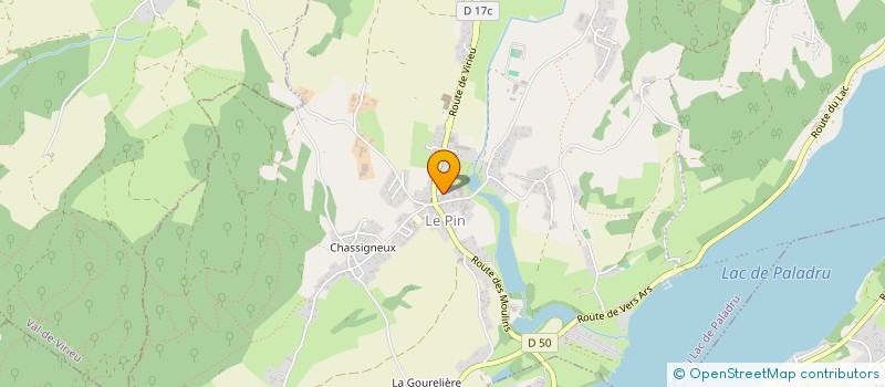 localisation de l'entreprise AJD  VILLAGES DU LAC DE PALADRU