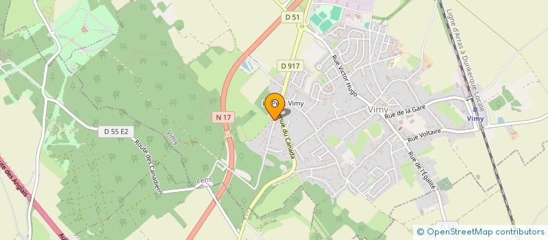 localisation de l'entreprise AJD à VIMY