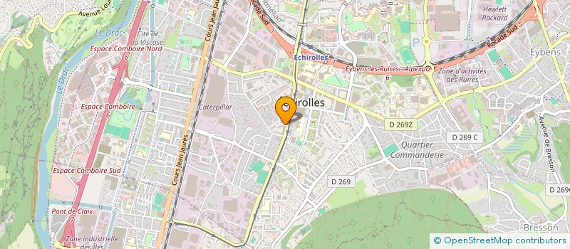 localisation de l'entreprise AJD AUTOMOBILE à ECHIROLLES