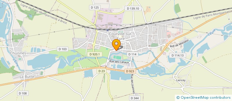localisation de l'entreprise AJD-&CO à COURVILLE-SUR-EURE