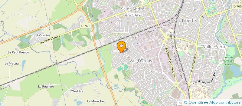 localisation de l'entreprise AJD ECHASSES à LA ROCHE-SUR-YON