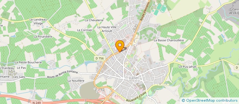 localisation de l'entreprise AJD'SENS à VALLET