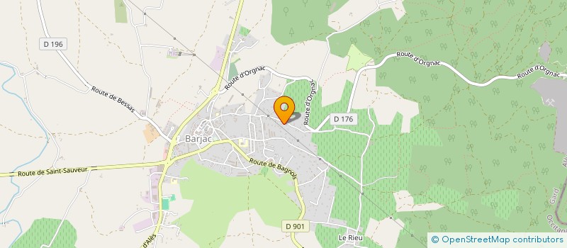 localisation de l'entreprise AJDA à BARJAC