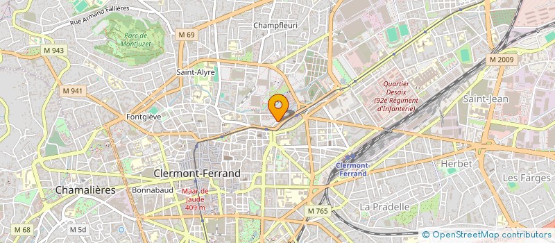 localisation de l'entreprise AJDC  CLERMONT-FERRAND