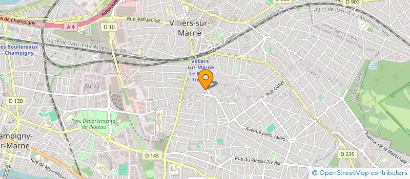 localisation de l'entreprise AJDSP BATI RENOV à VILLIERS-SUR-MARNE
