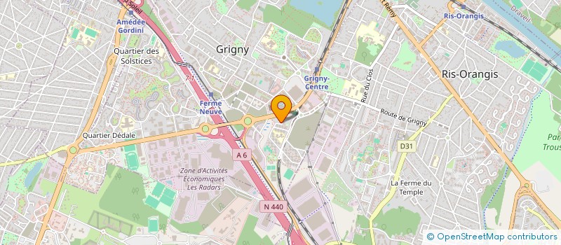 localisation de l'entreprise AJE à GRIGNY