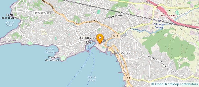 localisation de l'entreprise AJE  SANARY-SUR-MER