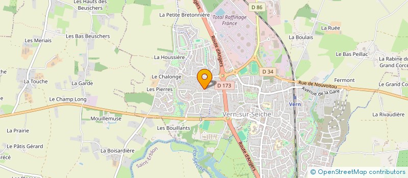 localisation de l'entreprise AJE GINA PANE  VERN-SUR-SEICHE