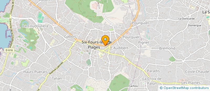 localisation de l'entreprise AJE2C HOLDING à SIX-FOURS-LES-PLAGES