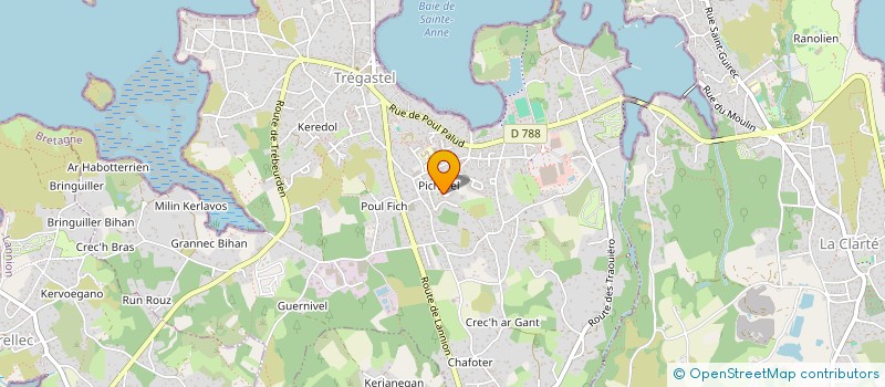 localisation de l'entreprise AJEA  TREGASTEL