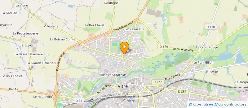 localisation de l'entreprise AJEC EVENEMENT  VITRE