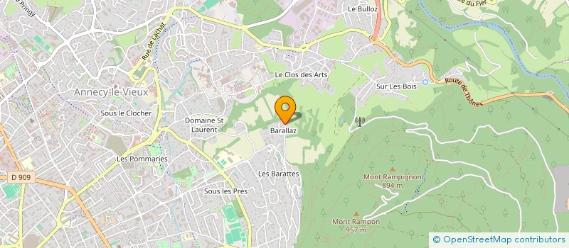 localisation de l'entreprise AJECONSULT à ANNECY