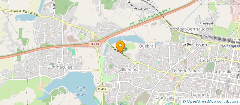 localisation de l'entreprise AJEIP à SAINT-NAZAIRE