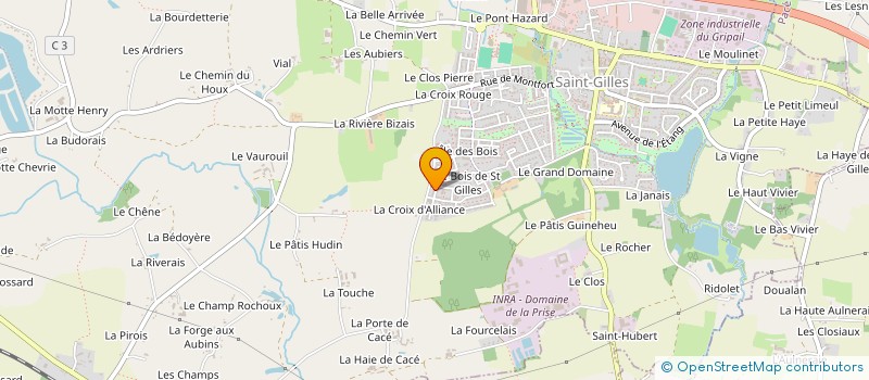 localisation de l'entreprise AJELEC  SAINT-GILLES